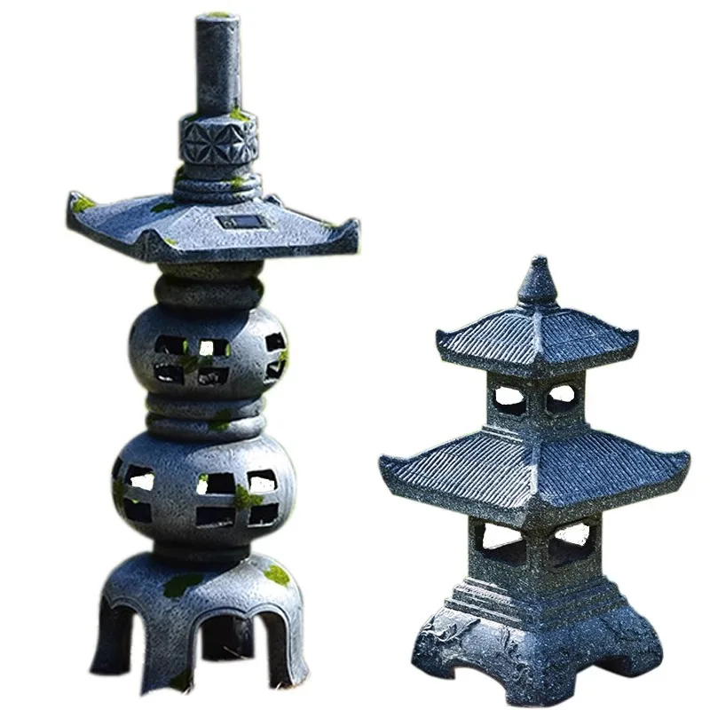 Retro solar garden stone tower - Gardening Hand Tools Japanese recension och pris