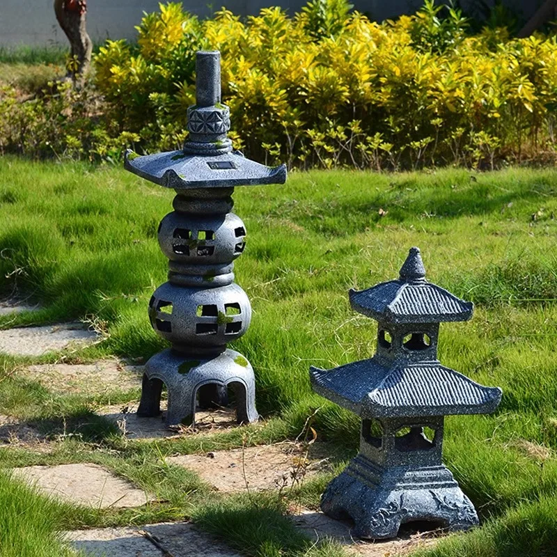 Retro solar garden stone tower - Gardening Hand Tools Japanese recension och pris