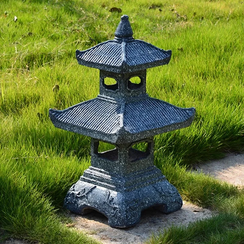 Retro solar garden stone tower - Gardening Hand Tools Japanese recension och pris