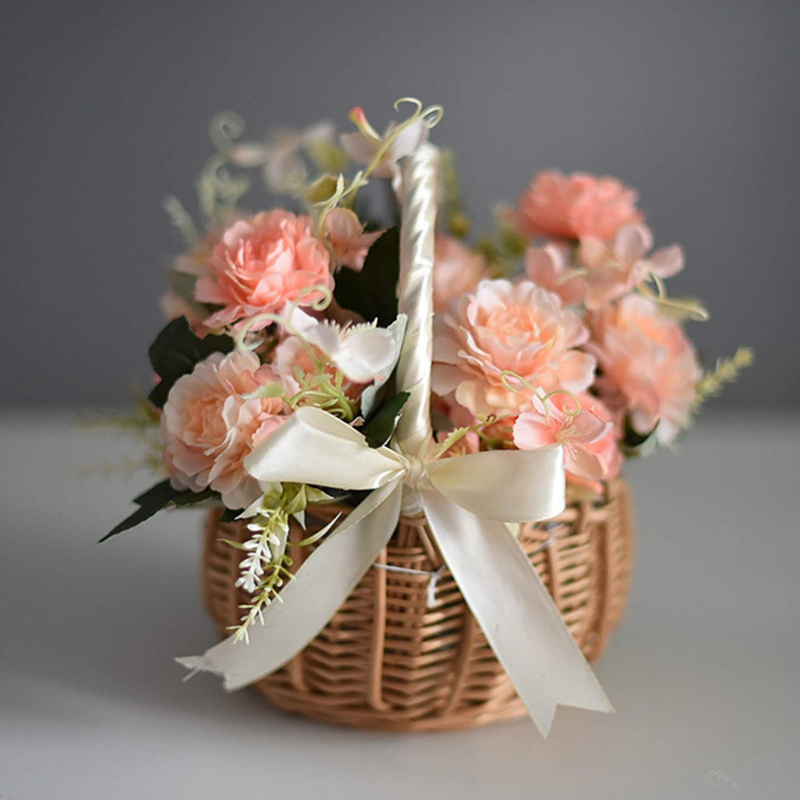 Hand-woven Wedding Flower Bask - Gardening Tools Girls recension och pris