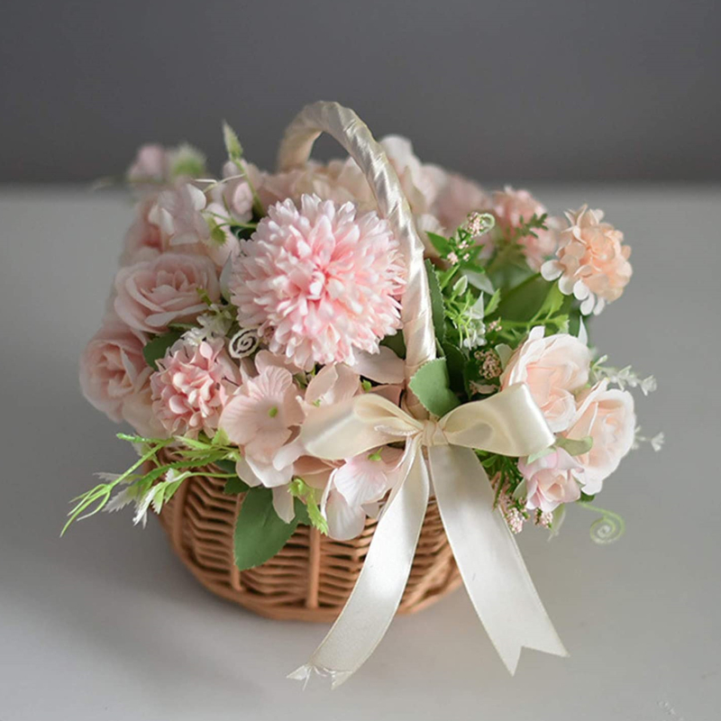 Hand-woven Wedding Flower Bask - Gardening Tools Girls recension och pris