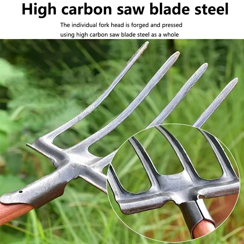 4-Tine Carbon Steel Agricultur - Spade Digging Fork recension och pris